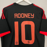 Shop 2015/16 MANCHESTER UNITED ROONEY #10 THIRD SHIRT (L) ADIDAS, classic football shirts, vintage football shirts & retro soccer jerseys at Cult Kits