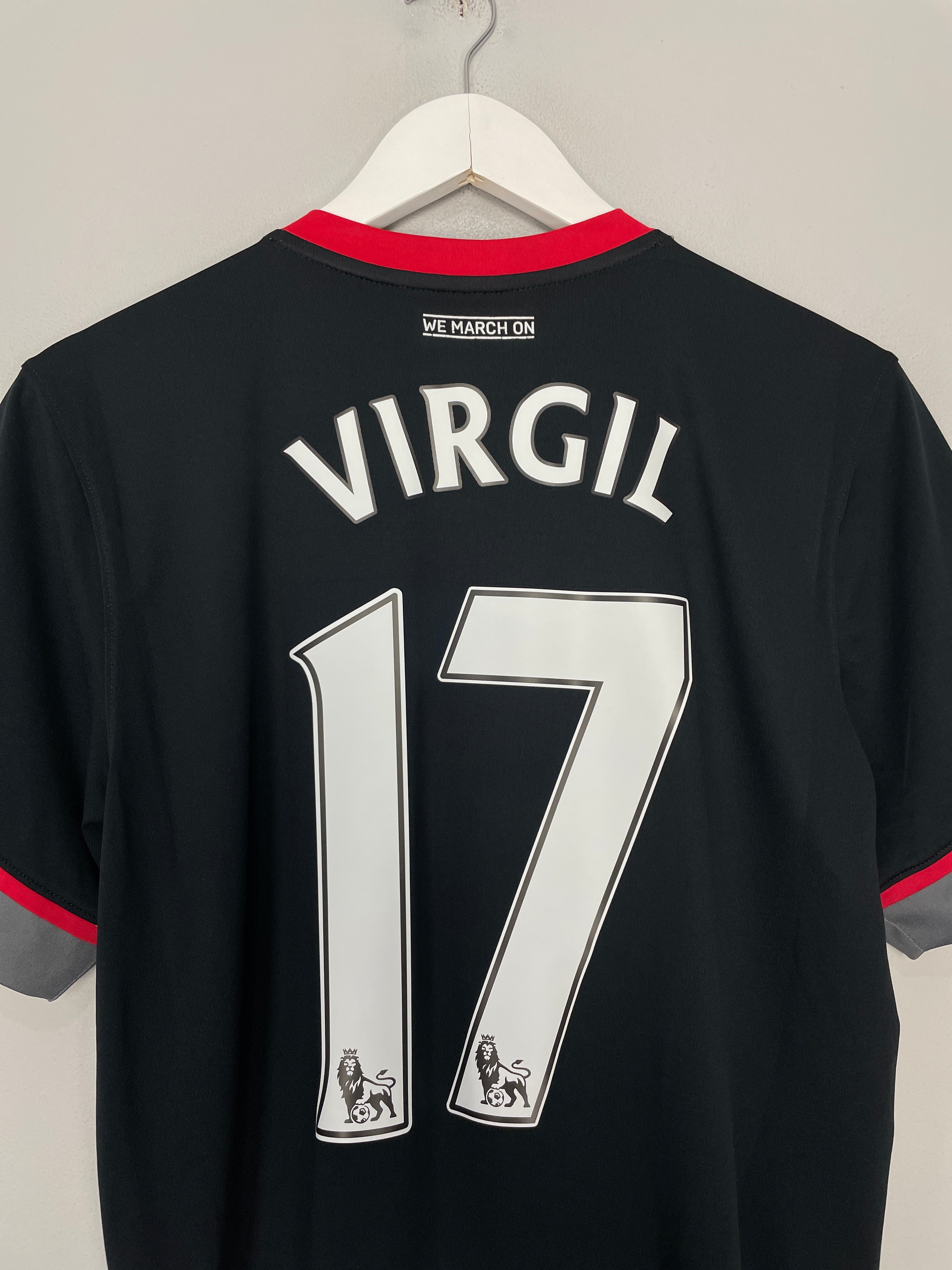 Shop 2016/17 SOUTHAMPTON VIRGIL #17 AWAY SHIRT (L) UNDER ARMOUR, classic football shirts, vintage football shirts & retro soccer jerseys at Cult Kits