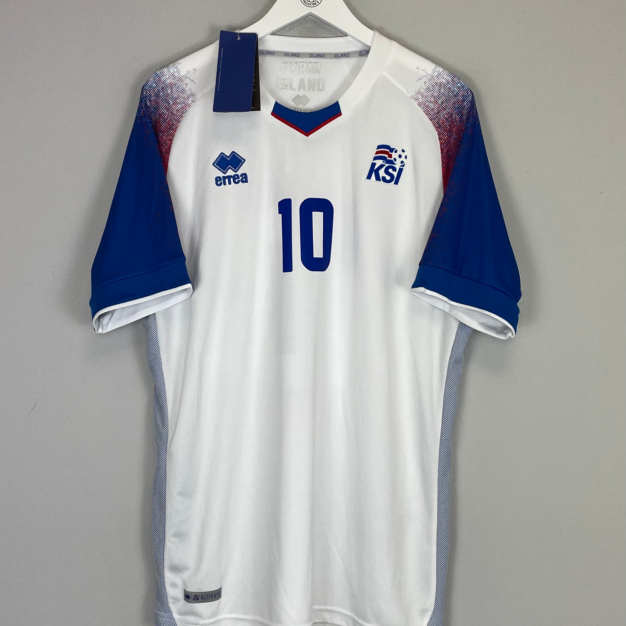 Shop 2018/19 ICELAND SIGURDSSON #10 *BNWT* HOME SHIRT (XXL) ERREA, classic football shirts, vintage football shirts & retro soccer jerseys at Cult Kits