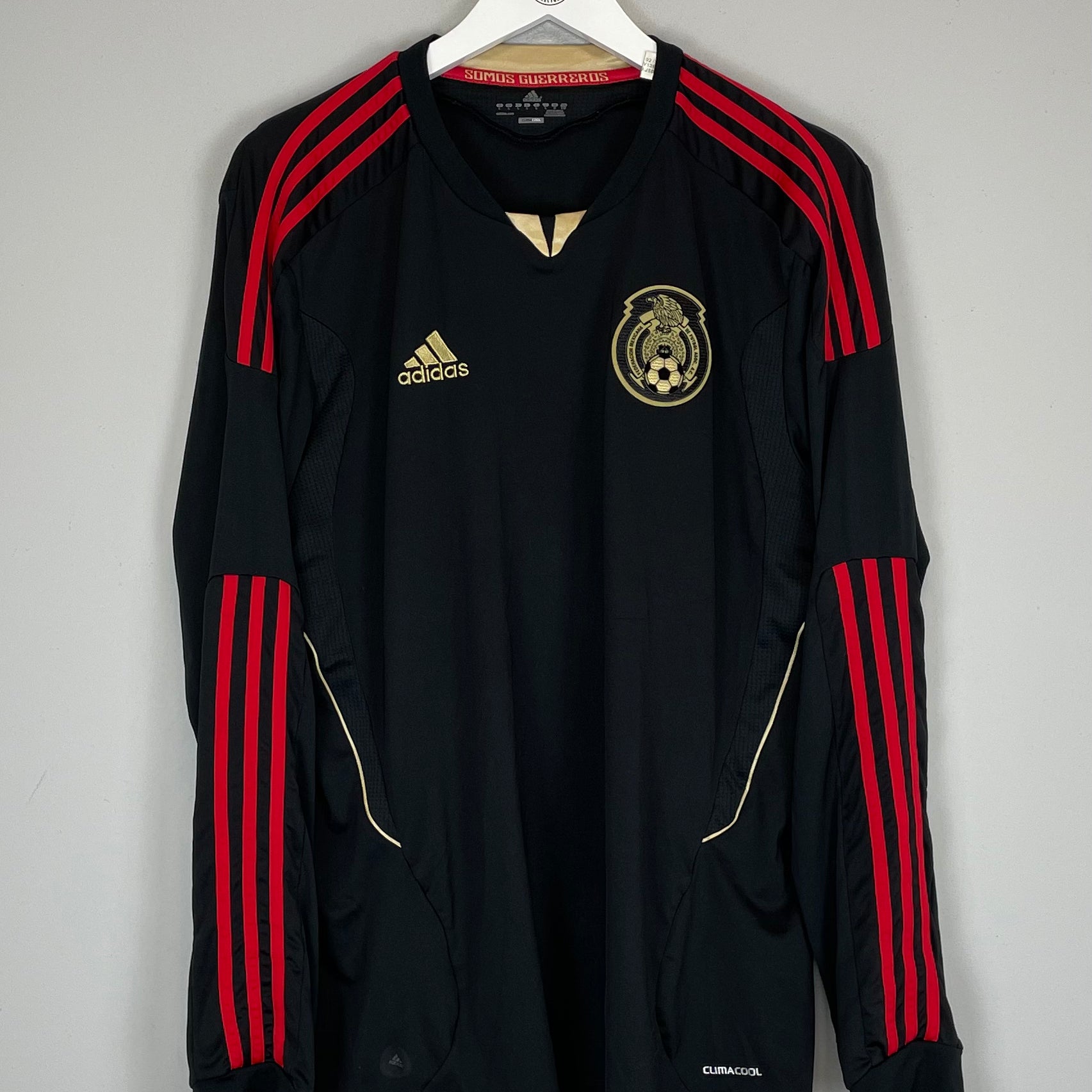 Shop 2011/12 MEXICO L/S AWAY SHIRT (L) ADIDAS, classic football shirts, vintage football shirts & retro soccer jerseys at Cult Kits
