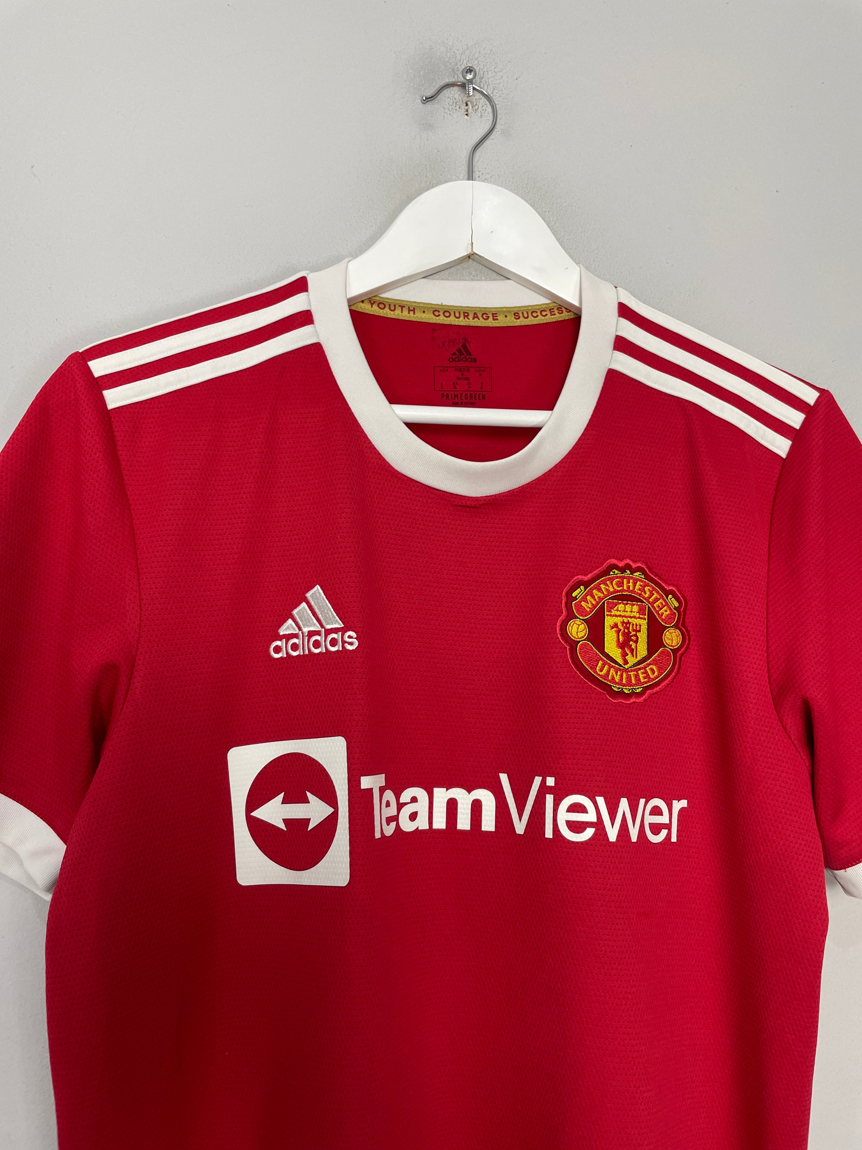 Shop 2021/22 MANCHESTER UNITED RONALDO #7 HOME SHIRT (M) ADIDAS, classic football shirts, vintage football shirts & retro soccer jerseys at Cult Kits