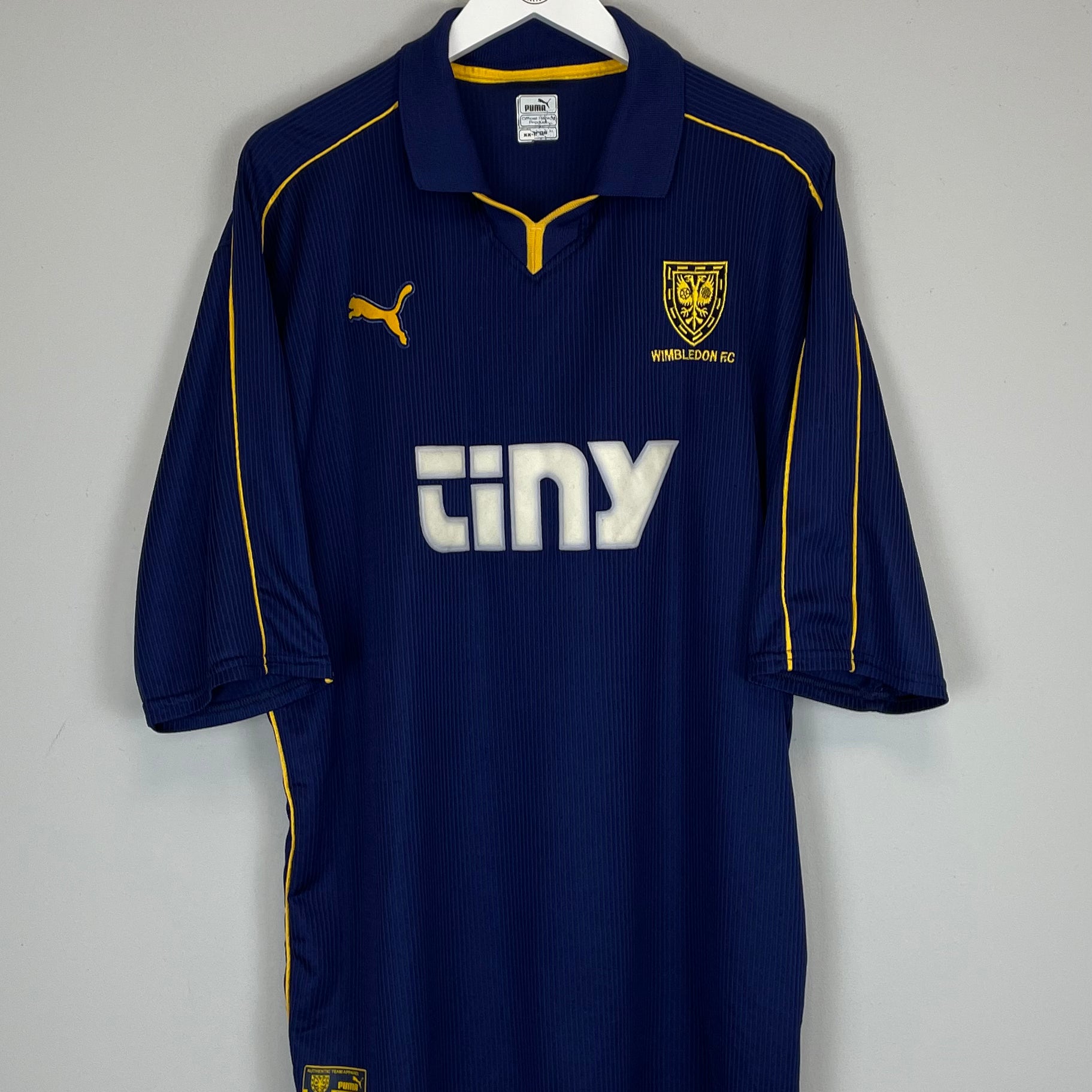Shop 2000/01 WIMBLEDON HOME SHIRT (XXL) PUMA, classic football shirts, vintage football shirts & retro soccer jerseys at Cult Kits