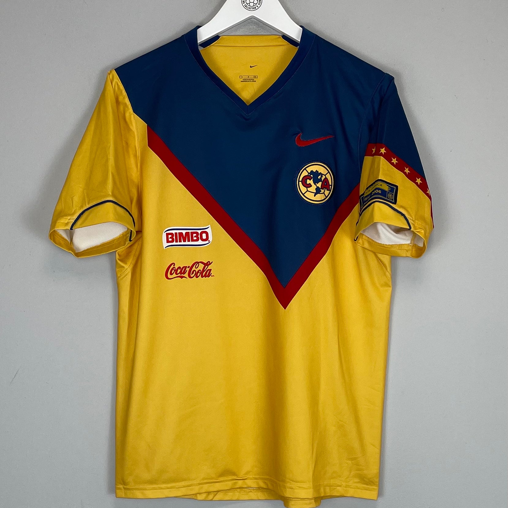 Shop 2006/07 CLUB AMERICA 90 YEARS HOME SHIRT (S) NIKE, classic football shirts, vintage football shirts & retro soccer jerseys at Cult Kits