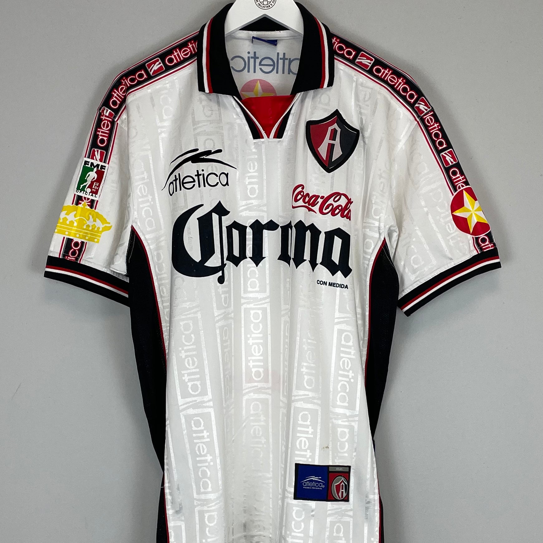 Shop 1996/97 ATLAS #8 AWAY SHIRT (M) ATLETICA, classic football shirts, vintage football shirts & retro soccer jerseys at Cult Kits