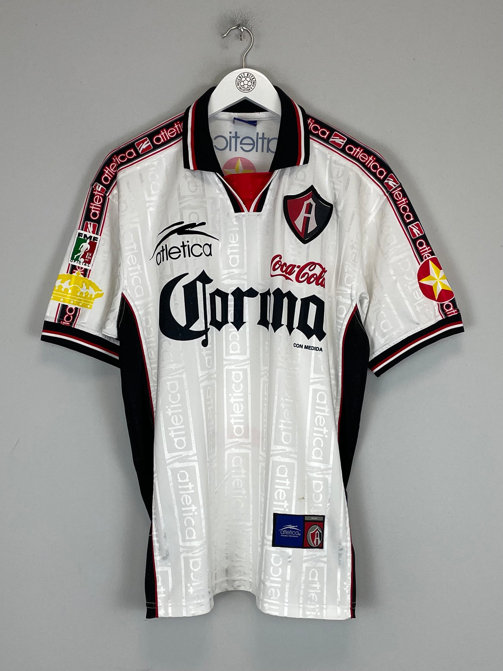 Shop 1996/97 ATLAS #8 AWAY SHIRT (M) ATLETICA, classic football shirts, vintage football shirts & retro soccer jerseys at Cult Kits