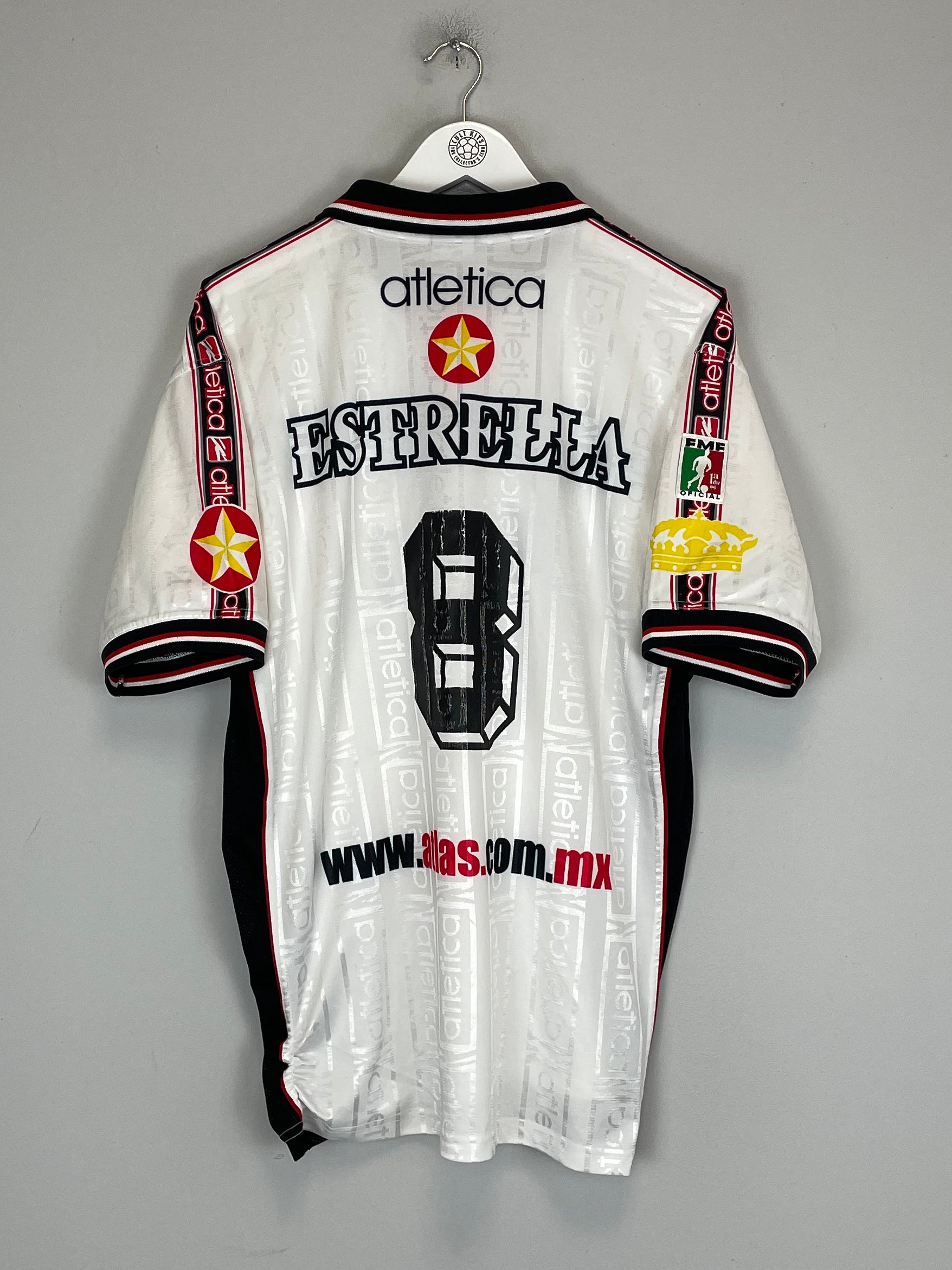 Shop 1996/97 ATLAS #8 AWAY SHIRT (M) ATLETICA, classic football shirts, vintage football shirts & retro soccer jerseys at Cult Kits