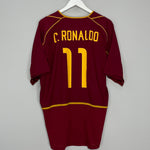 Shop 2002/04 PORTUGAL RONALDO #11 HOME SHIRT (XL) NIKE, classic football shirts, vintage football shirts & retro soccer jerseys at Cult Kits