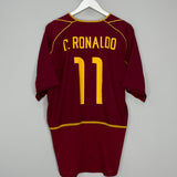 Shop 2002/04 PORTUGAL RONALDO #11 HOME SHIRT (XL) NIKE, classic football shirts, vintage football shirts & retro soccer jerseys at Cult Kits