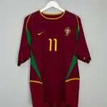 Shop 2002/04 PORTUGAL RONALDO #11 HOME SHIRT (XL) NIKE, classic football shirts, vintage football shirts & retro soccer jerseys at Cult Kits