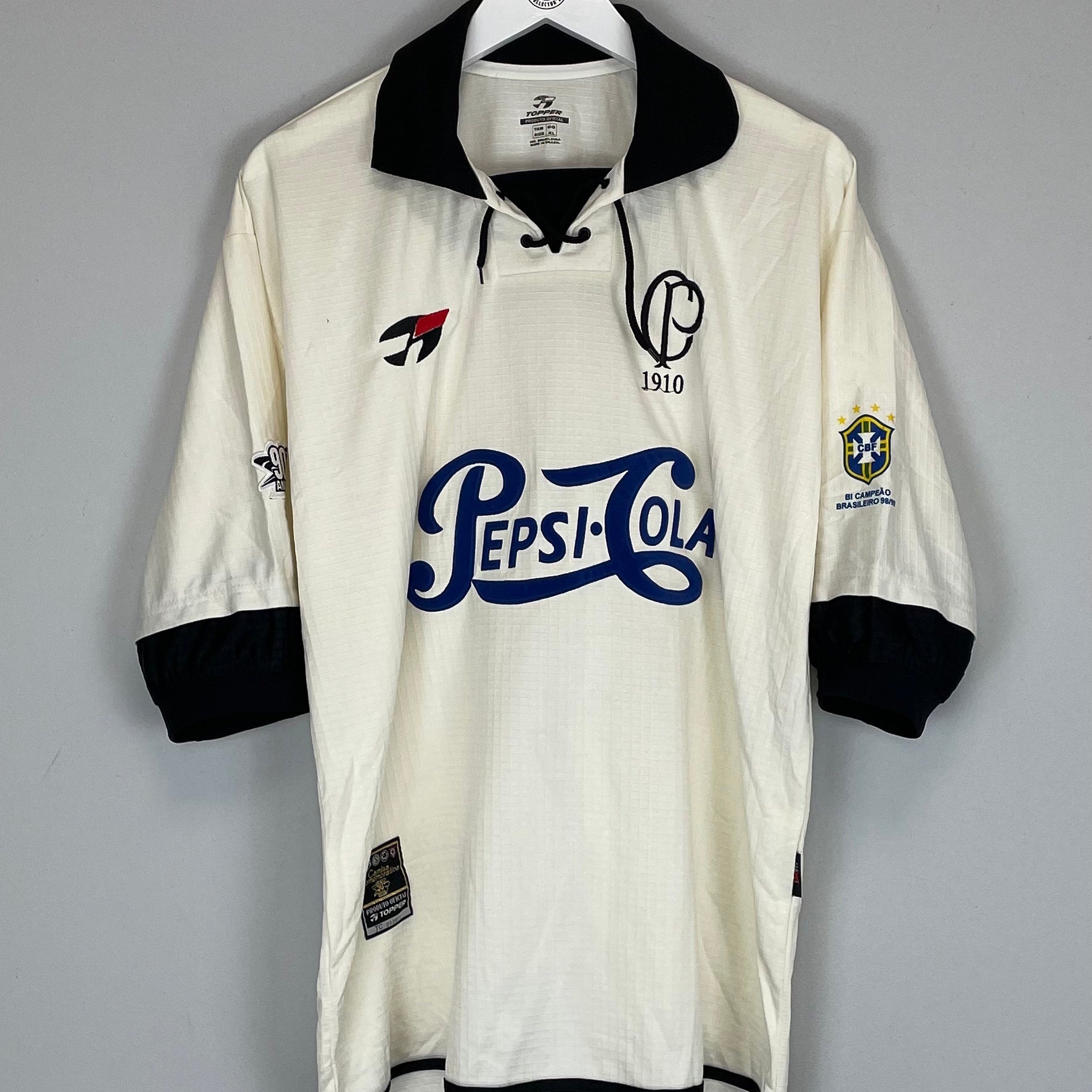 Shop 2000 CORINTHIANS #10 *90 YEAR* SHIRT (XL) TOPPER, classic football shirts, vintage football shirts & retro soccer jerseys at Cult Kits