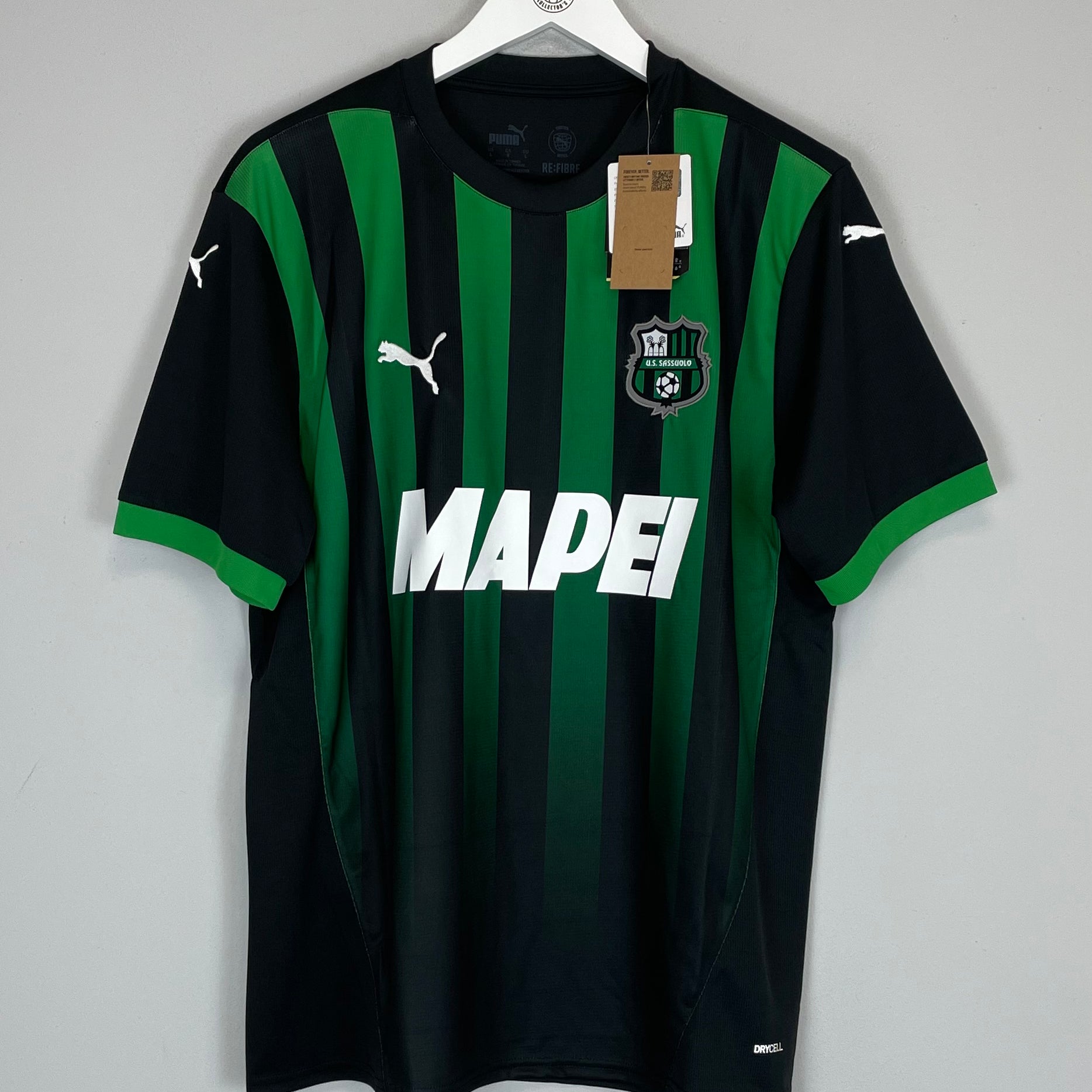 Shop 2024/25 SASSUOLO *BNWT* HOME SHIRT (L) PUMA, classic football shirts, vintage football shirts & retro soccer jerseys at Cult Kits