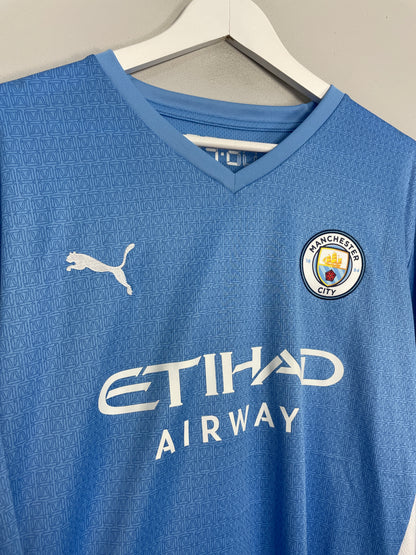 2021/22 MANCHESTER CITY L/S HOME SHIRT (XL) PUMA