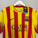 Shop 2013/14 BARCELONA MESSI #10 *BNWT* AWAY SHIRT (L) NIKE, classic football shirts, vintage football shirts & retro soccer jerseys at Cult Kits