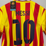 Shop 2013/14 BARCELONA MESSI #10 *BNWT* AWAY SHIRT (L) NIKE, classic football shirts, vintage football shirts & retro soccer jerseys at Cult Kits