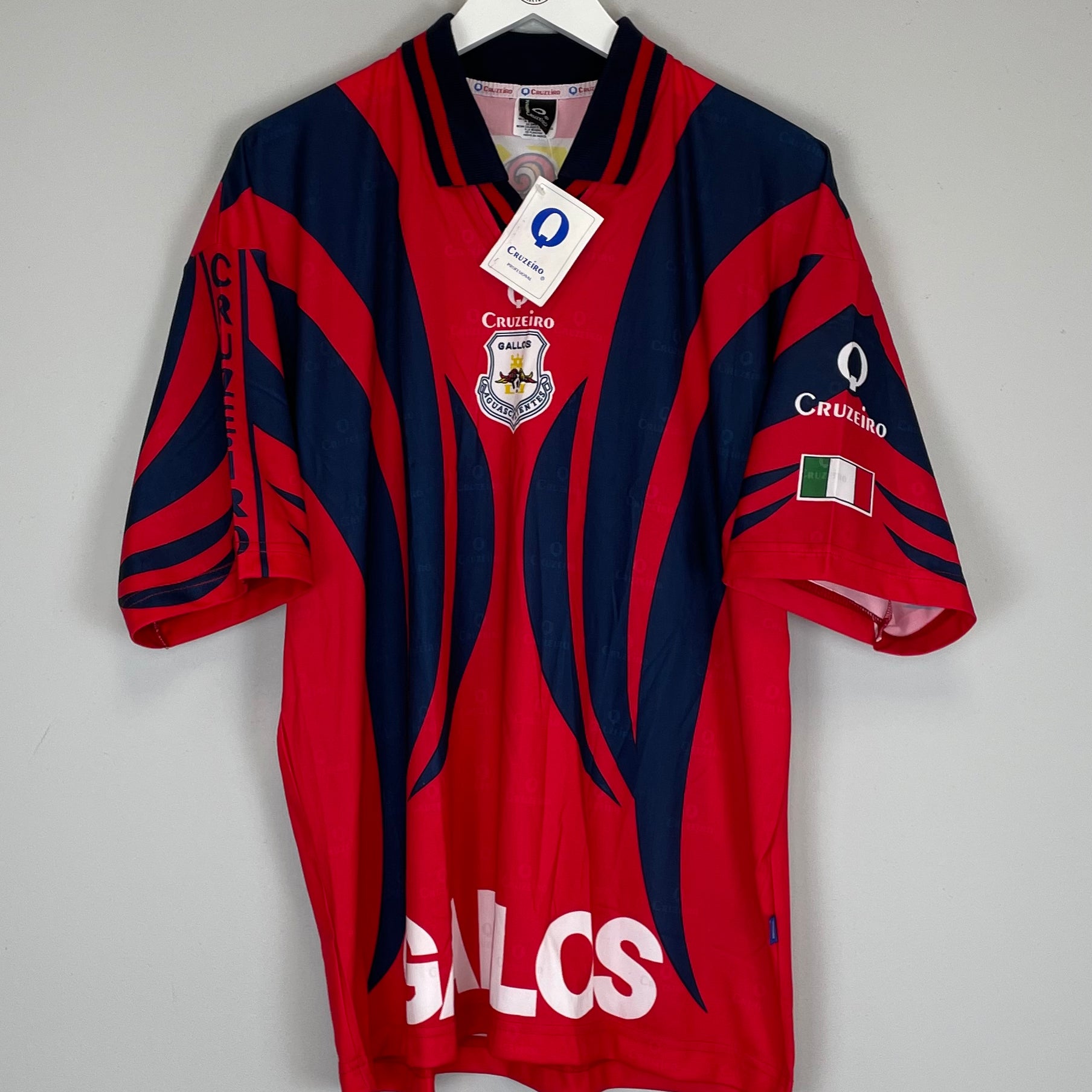 Shop 1997/98 GALLOS DE AGUASCALIENTES *BNWT* AWAY SHIRT (L) CRUZEIRO, classic football shirts, vintage football shirts & retro soccer jerseys at Cult Kits