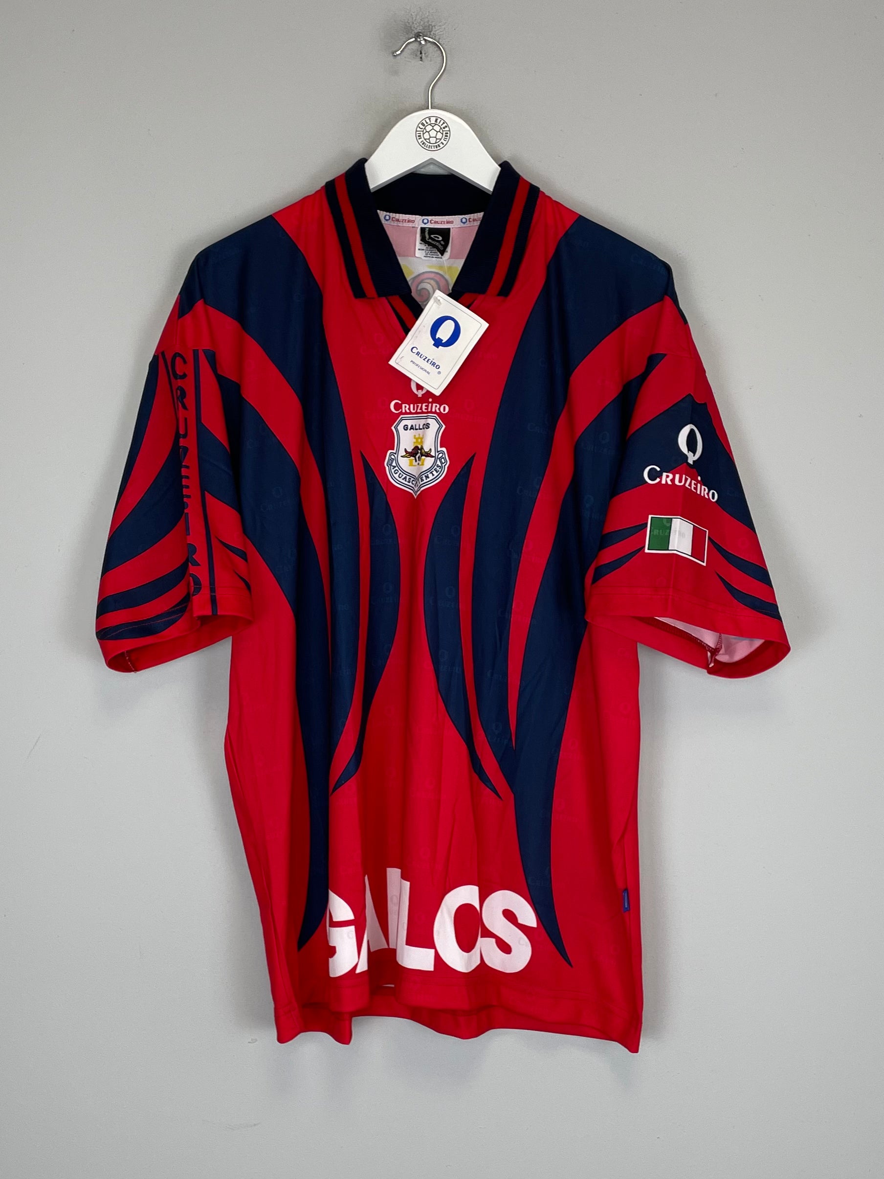 Shop 1997/98 GALLOS DE AGUASCALIENTES *BNWT* AWAY SHIRT (L) CRUZEIRO, classic football shirts, vintage football shirts & retro soccer jerseys at Cult Kits