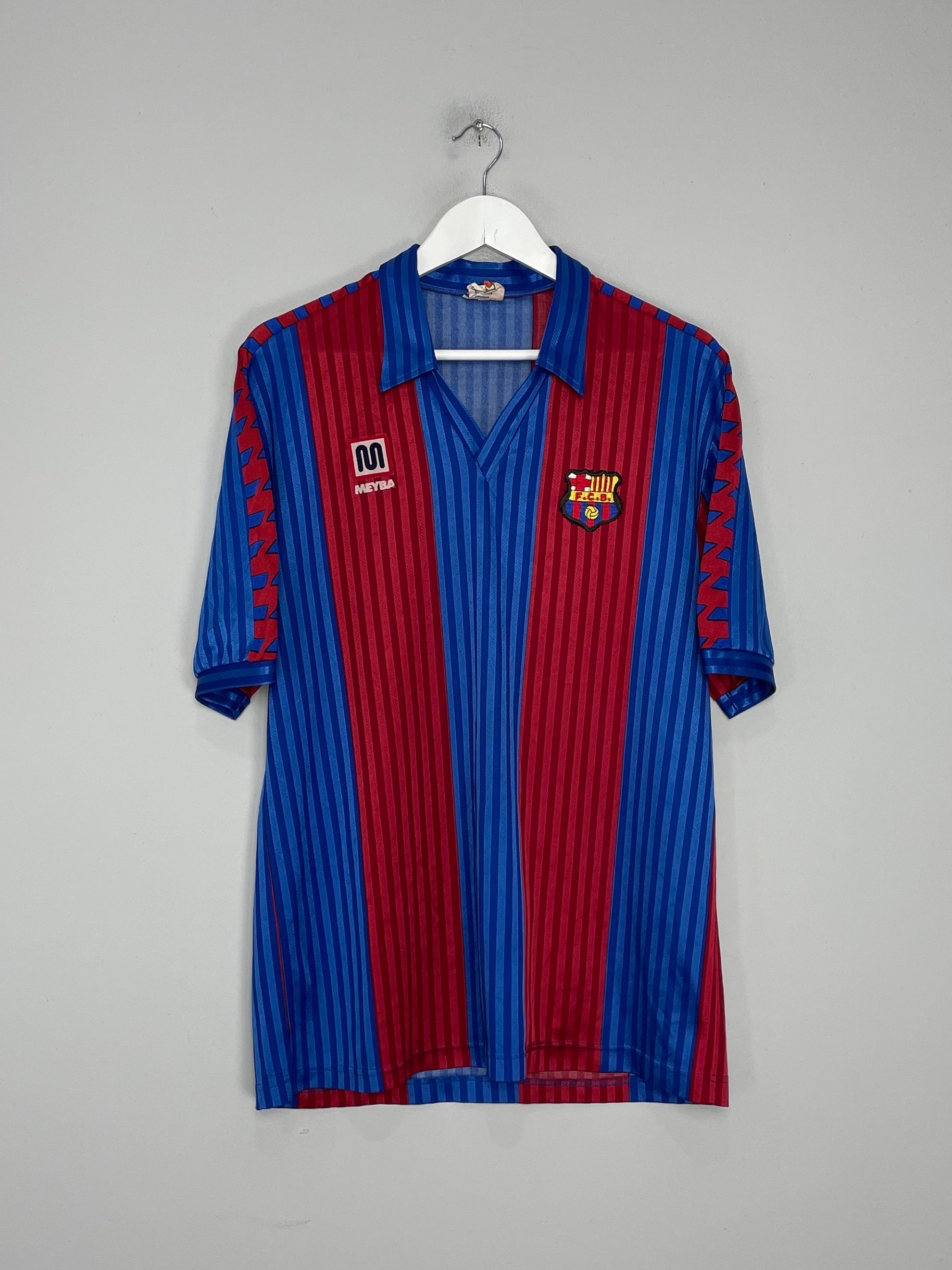 Shop 1989/92 BARCELONA #10 HOME SHIRT (XL) MEYBA, classic football shirts, vintage football shirts & retro soccer jerseys at Cult Kits