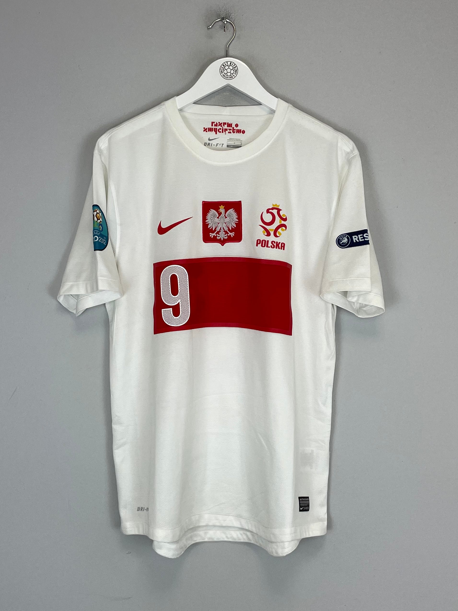 Shop 2012/13 POLAND LEWANDOWSKI #9 HOME SHIRT (L) NIKE, classic football shirts, vintage football shirts & retro soccer jerseys at Cult Kits