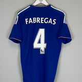 Shop 2015/16 CHELSEA FABREGAS #4 HOME SHIRT (L) ADIDAS, classic football shirts, vintage football shirts & retro soccer jerseys at Cult Kits