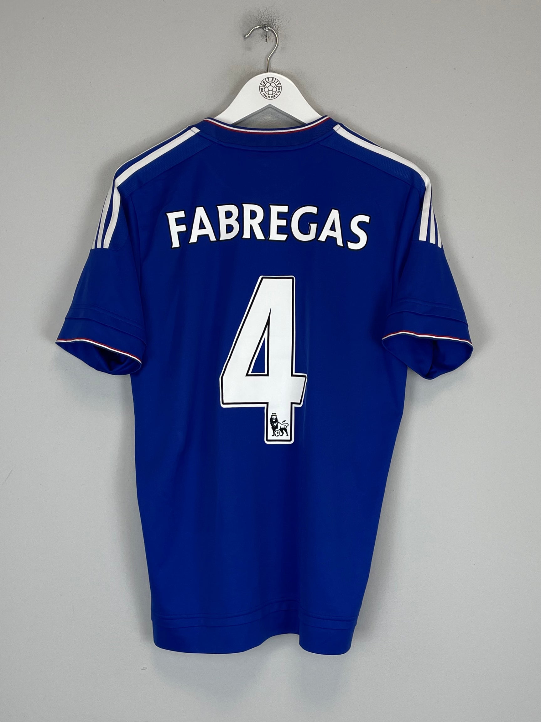 Shop 2015/16 CHELSEA FABREGAS #4 HOME SHIRT (L) ADIDAS, classic football shirts, vintage football shirts & retro soccer jerseys at Cult Kits