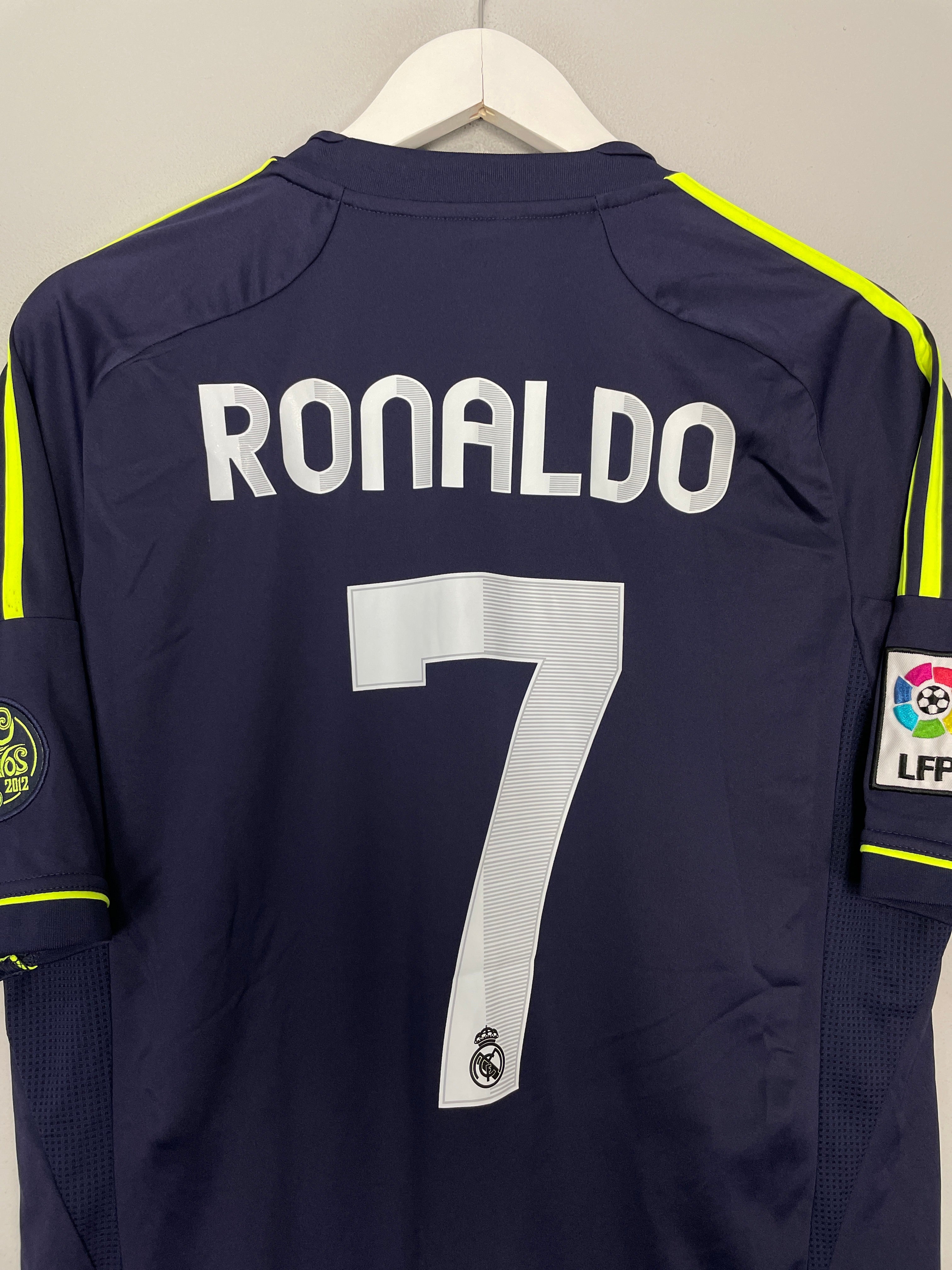 Shop 2012/13 REAL MADRID RONALDO #7 AWAY SHIRT (L) ADIDAS, classic football shirts, vintage football shirts & retro soccer jerseys at Cult Kits