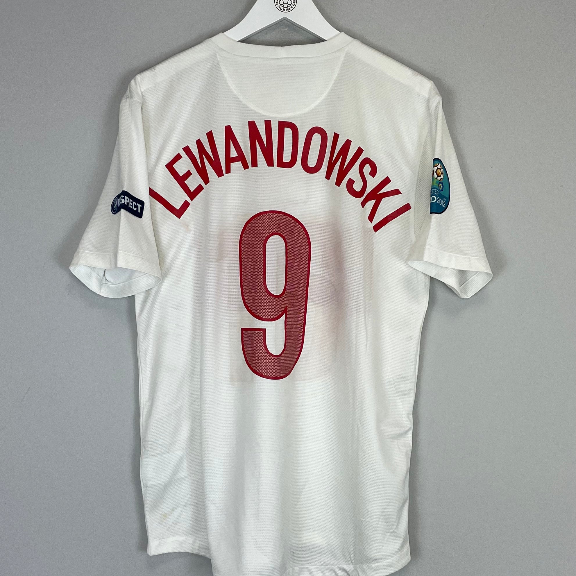 Shop 2012/13 POLAND LEWANDOWSKI #9 HOME SHIRT (L) NIKE, classic football shirts, vintage football shirts & retro soccer jerseys at Cult Kits