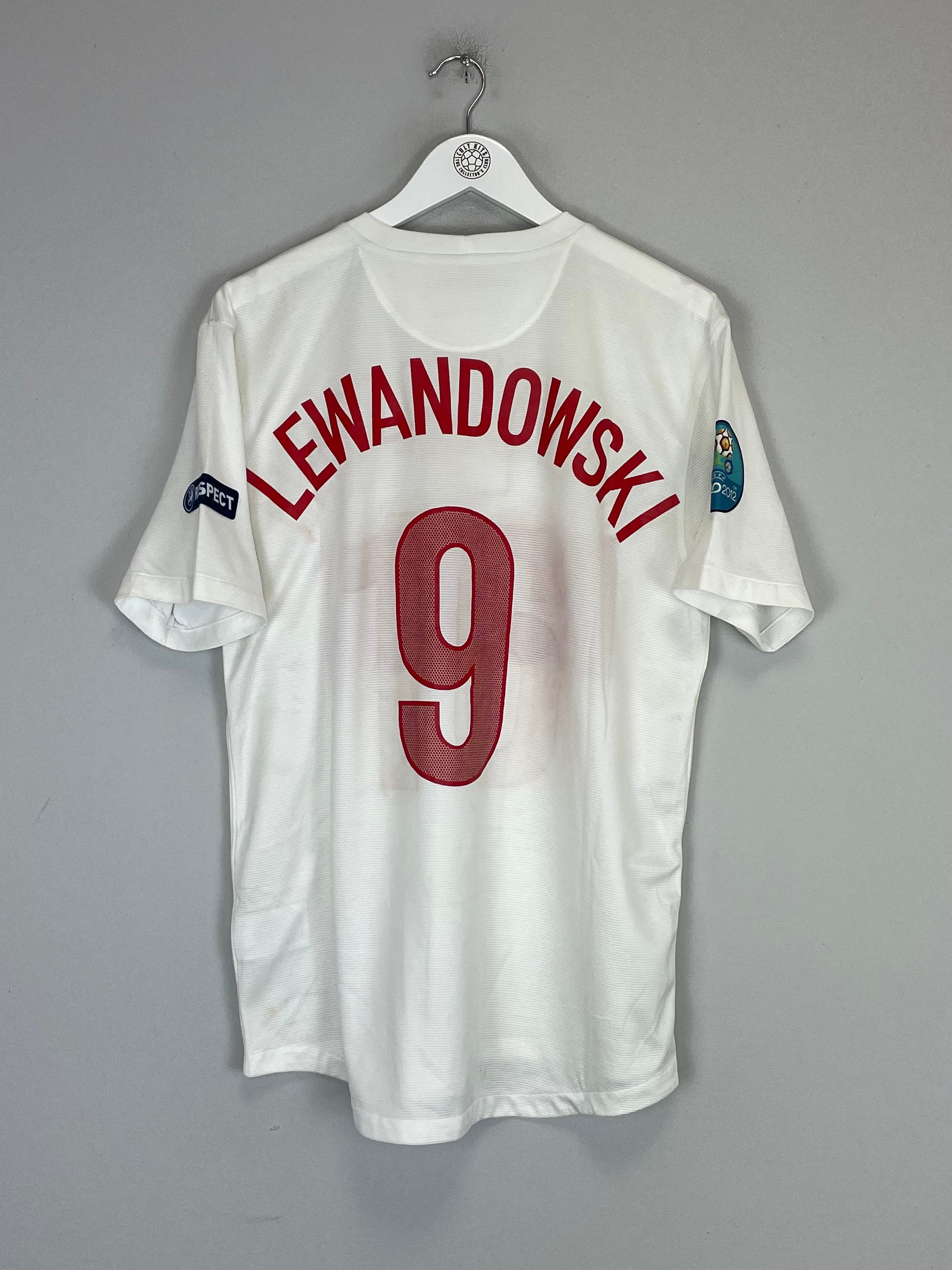 Shop 2012/13 POLAND LEWANDOWSKI #9 HOME SHIRT (L) NIKE, classic football shirts, vintage football shirts & retro soccer jerseys at Cult Kits
