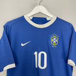 Shop 2006/07 BRAZIL RONALDINHO #10 AWAY SHIRT (L) NIKE, classic football shirts, vintage football shirts & retro soccer jerseys at Cult Kits