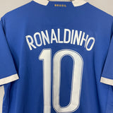 Shop 2006/07 BRAZIL RONALDINHO #10 AWAY SHIRT (L) NIKE, classic football shirts, vintage football shirts & retro soccer jerseys at Cult Kits