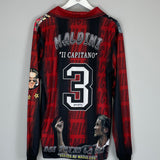 1990'S AC MILAN MALDINI #3 L/S BOOTLEG SHIRT (L)