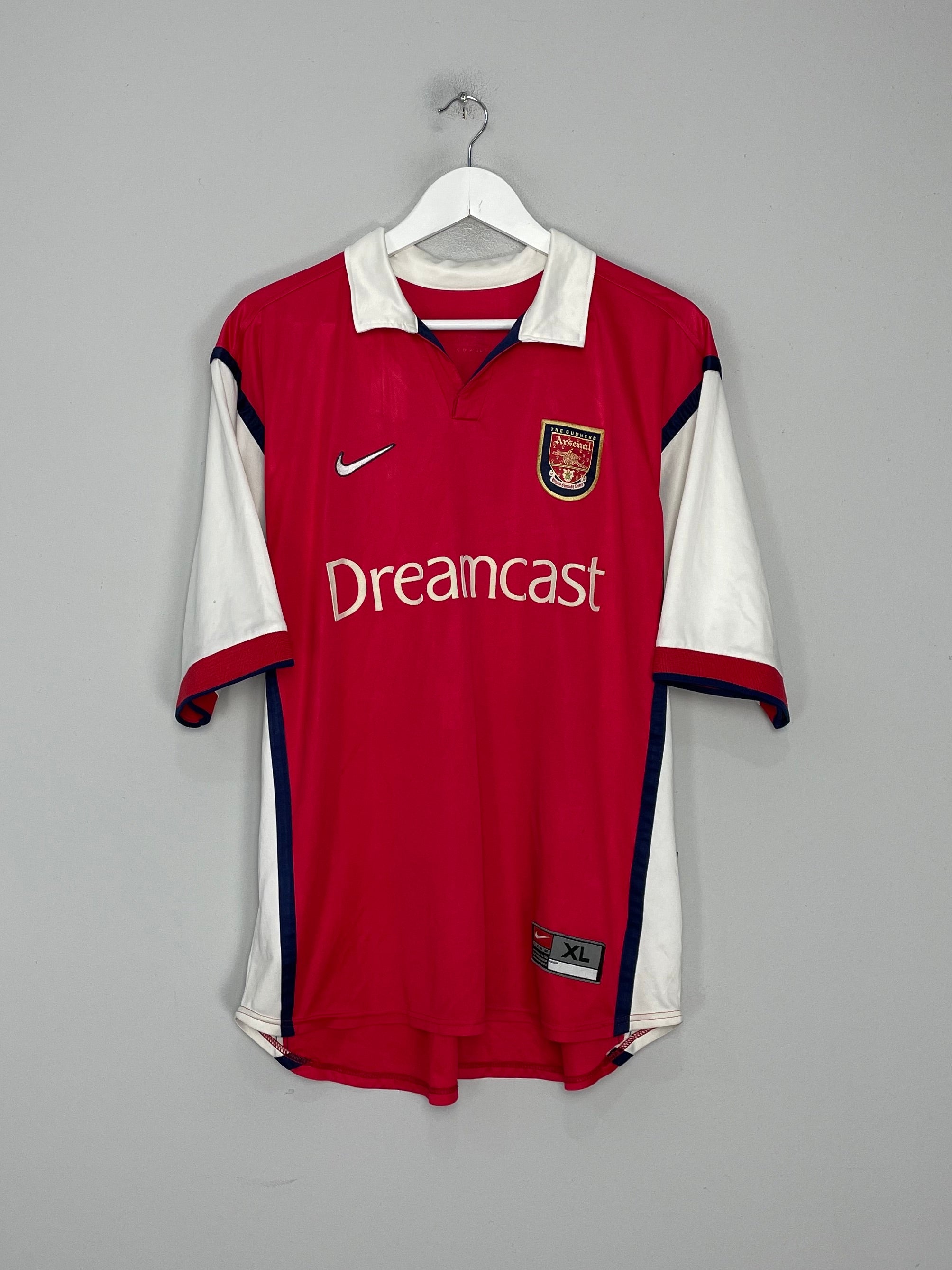 Shop 1999/00 ARSENAL HOME SHIRT (XL) NIKE, classic football shirts, vintage football shirts & retro soccer jerseys at Cult Kits