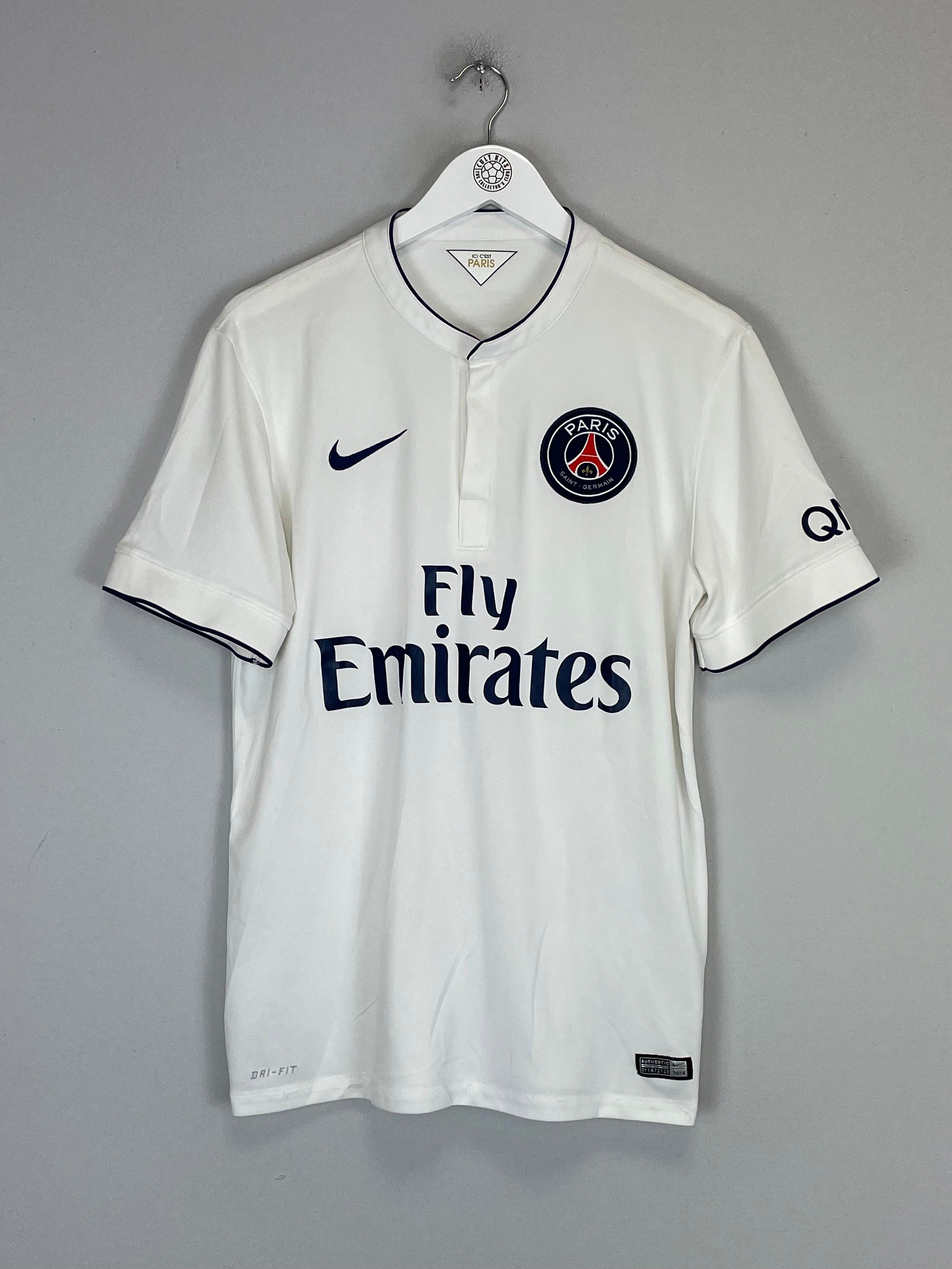 Shop 2014/15 PSG AWAY SHIRT (M) NIKE, classic football shirts, vintage football shirts & retro soccer jerseys at Cult Kits