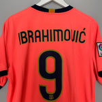 Shop 2009/10 BARCELONA IBRAHIMOVIC #10 AWAY SHIRT (L) NIKE, classic football shirts, vintage football shirts & retro soccer jerseys at Cult Kits