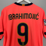 Shop 2009/10 BARCELONA IBRAHIMOVIC #10 AWAY SHIRT (L) NIKE, classic football shirts, vintage football shirts & retro soccer jerseys at Cult Kits