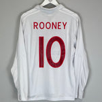 Shop 2009/10 ENGLAND ROONEY #10 L/S HOME SHIRT (L) UMBRO, classic football shirts, vintage football shirts & retro soccer jerseys at Cult Kits
