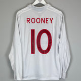 Shop 2009/10 ENGLAND ROONEY #10 L/S HOME SHIRT (L) UMBRO, classic football shirts, vintage football shirts & retro soccer jerseys at Cult Kits