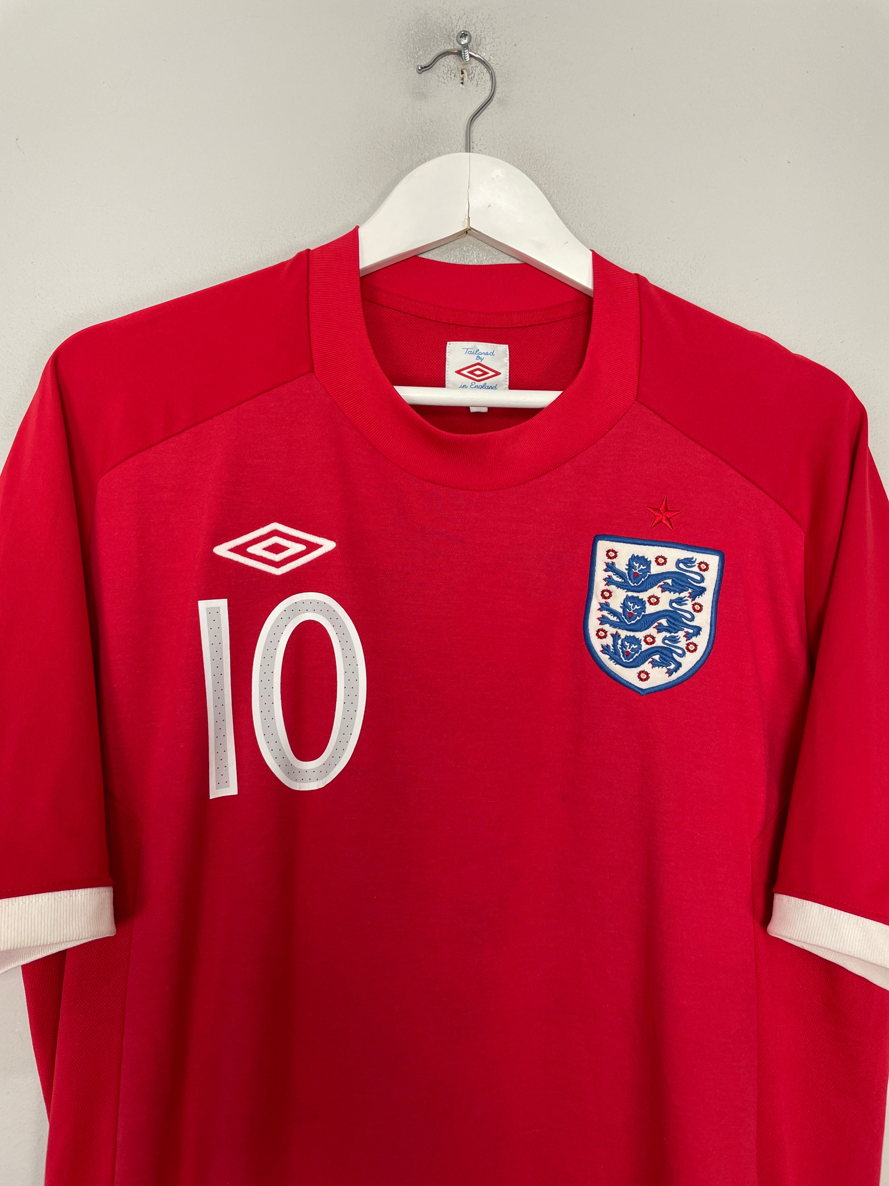 Shop 2010/11 ENGLAND ROONEY #10 AWAY SHIRT (L) UMBRO, classic football shirts, vintage football shirts & retro soccer jerseys at Cult Kits