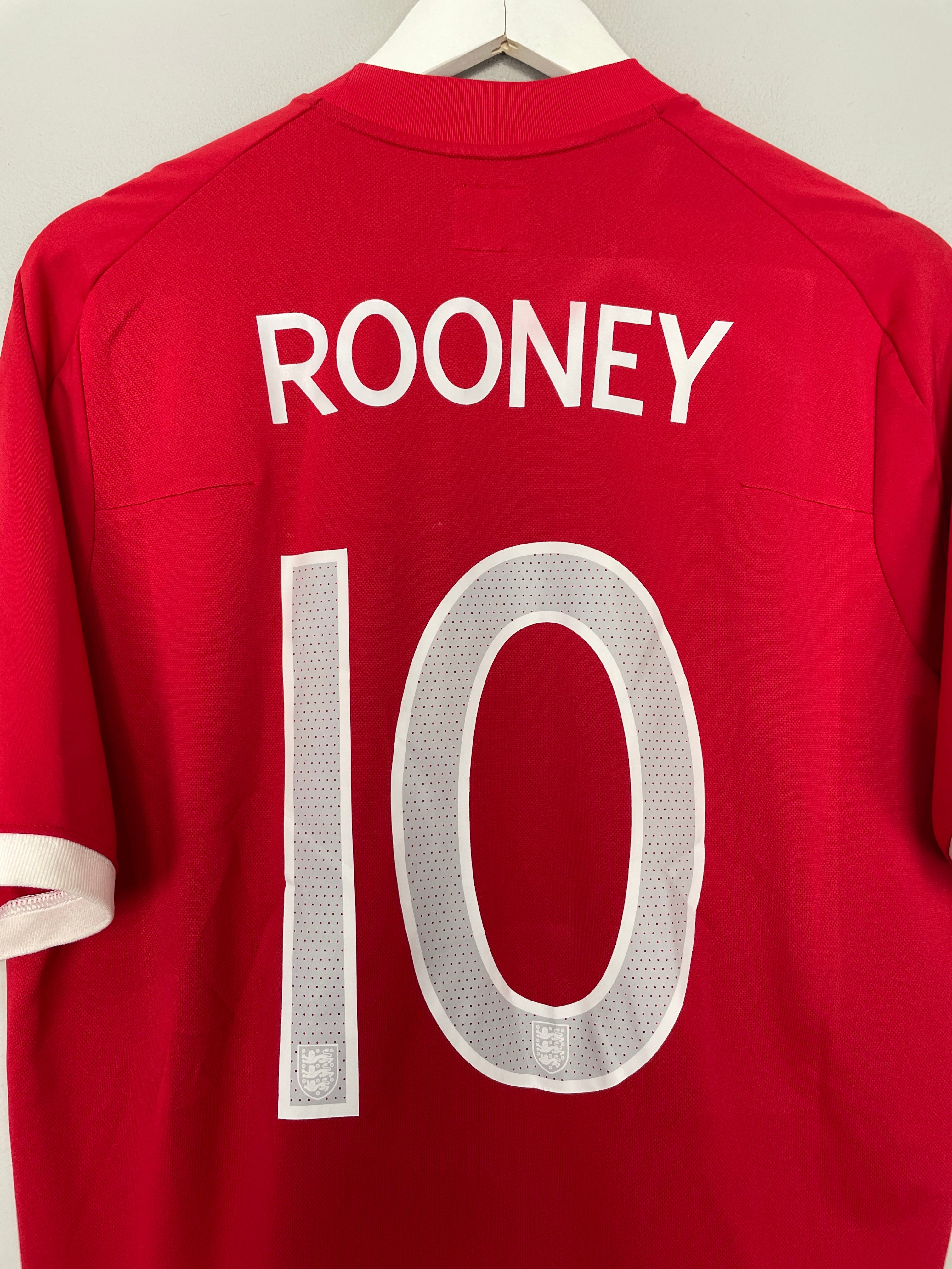 Shop 2010/11 ENGLAND ROONEY #10 AWAY SHIRT (L) UMBRO, classic football shirts, vintage football shirts & retro soccer jerseys at Cult Kits