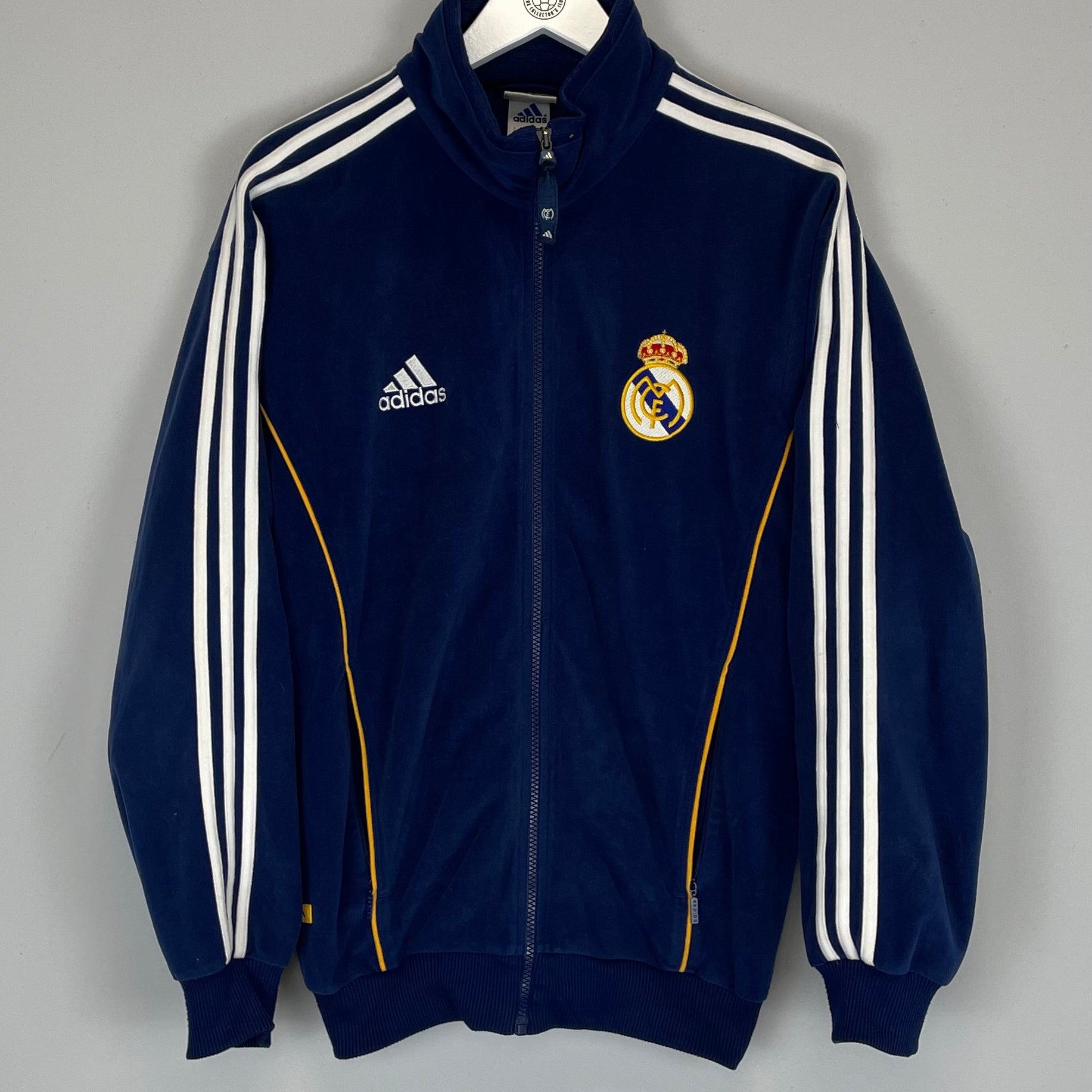 Shop 2000/02 REAL MADRID TRACK JACKET (M) ADIDAS, classic football shirts, vintage football shirts & retro soccer jerseys at Cult Kits