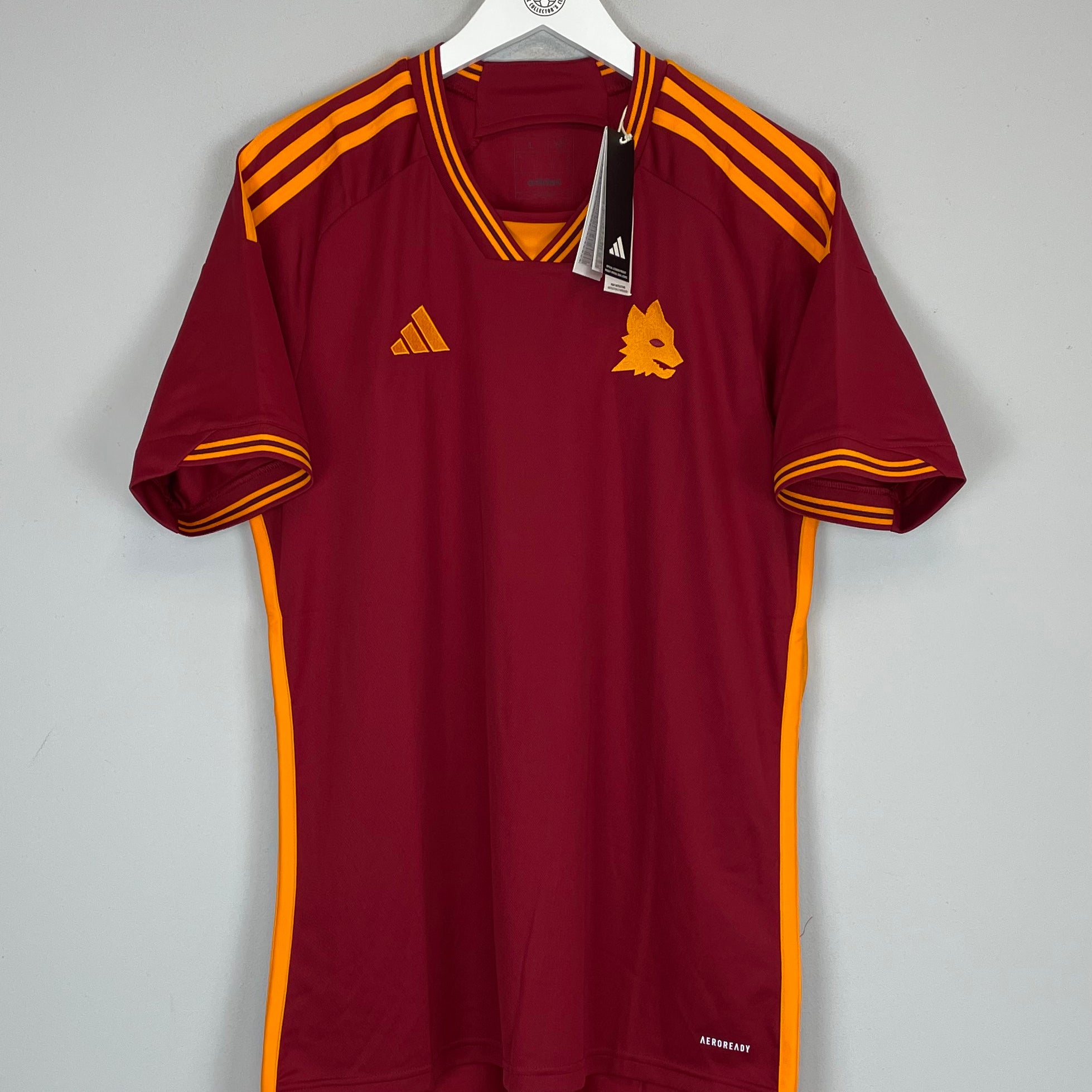 Shop 2023/24 ROMA *BNWT* HOME SHIRT (L) ADIDAS, classic football shirts, vintage football shirts & retro soccer jerseys at Cult Kits