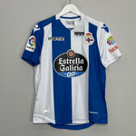 Shop 2017/18 DEPORTIVO LA CORUNA *BNWT* HOME SHIRT (S) MACRON, classic football shirts, vintage football shirts & retro soccer jerseys at Cult Kits