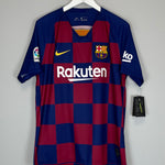 Shop 2019/20 BARCELONA MESSI #10 *BNWT* HOME SHIRT (L) NIKE, classic football shirts, vintage football shirts & retro soccer jerseys at Cult Kits
