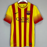 Shop 2013/14 BARCELONA MESSI #10 AWAY SHIRT (S) NIKE, classic football shirts, vintage football shirts & retro soccer jerseys at Cult Kits