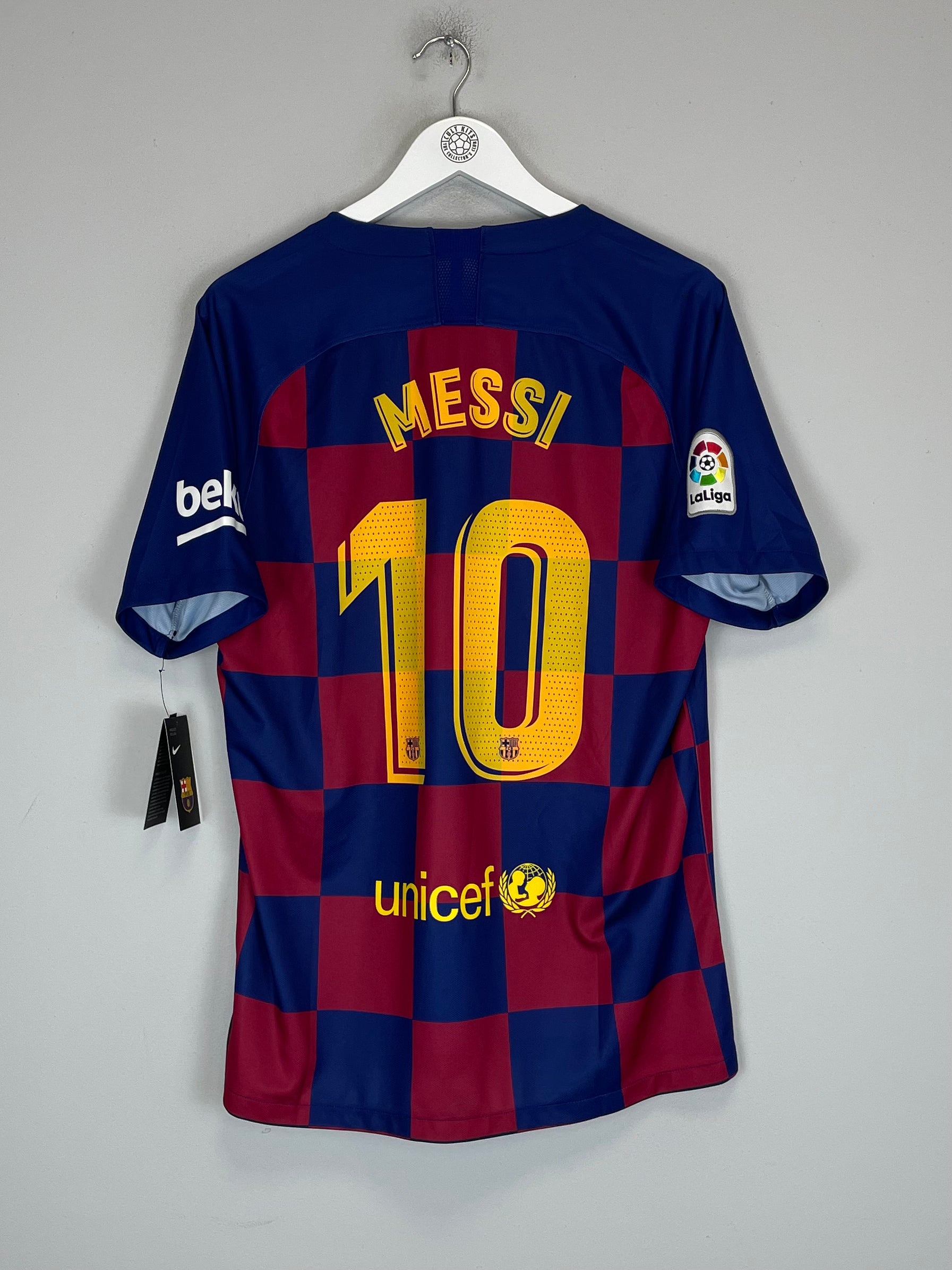 Shop 2019/20 BARCELONA MESSI #10 *BNWT* HOME SHIRT (L) NIKE, classic football shirts, vintage football shirts & retro soccer jerseys at Cult Kits