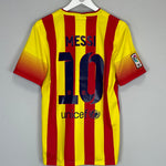 Shop 2013/14 BARCELONA MESSI #10 AWAY SHIRT (S) NIKE, classic football shirts, vintage football shirts & retro soccer jerseys at Cult Kits