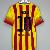 Shop 2013/14 BARCELONA MESSI #10 AWAY SHIRT (S) NIKE, classic football shirts, vintage football shirts & retro soccer jerseys at Cult Kits