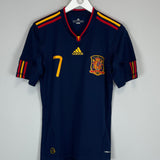 2010/11 SPAIN DAVID VILLA #7 AWAY SHIRT (S) ADIDAS
