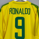 2002/04 BRAZIL RONALDO #9 *BNWT* PLAYER ISSUE HOME SHIRT (XL) NIKE