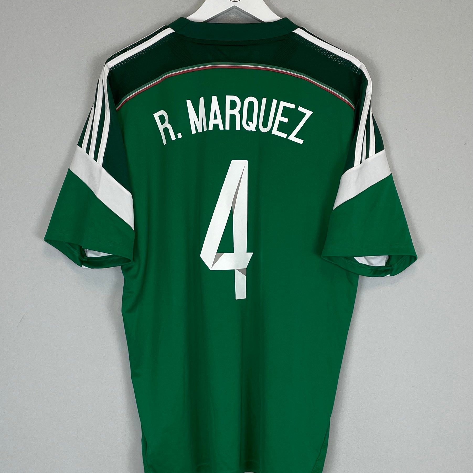 Shop 2014/15 MEXICO R.MARQUEZ #4 HOME SHIRT (XL) ADIDAS, classic football shirts, vintage football shirts & retro soccer jerseys at Cult Kits