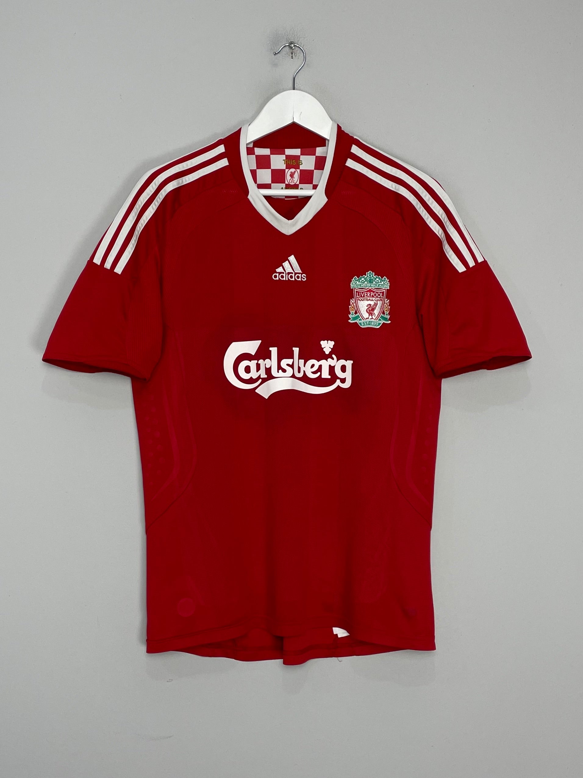 Shop 2008/10 LIVERPOOL MASCHERANO #20 HOME SHIRT (M) ADIDAS, classic football shirts, vintage football shirts & retro soccer jerseys at Cult Kits